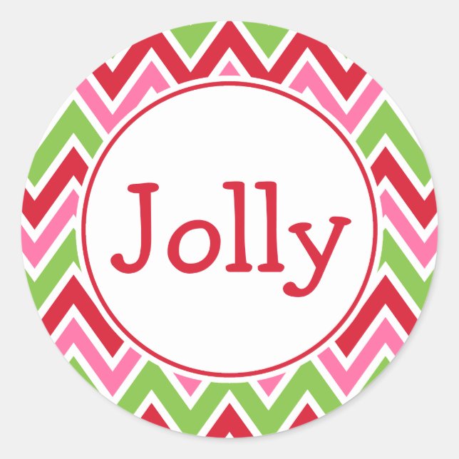 Pegatina Redonda Pegatinas de Bright Jolly (Anverso)