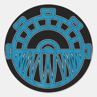 Pegatina Redonda pegatinas de cabeza de gearhead