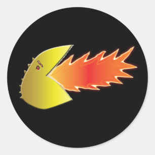 Pegatina Redonda Pegatinas de Cabeza Respiradora