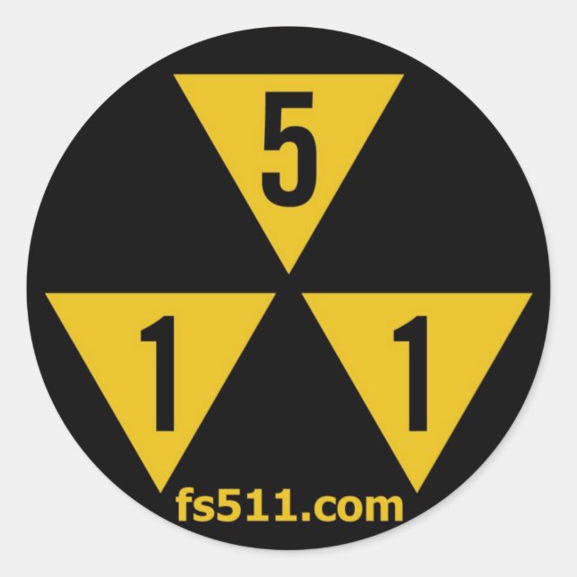 Pegatina Redonda Pegatinas de caída (Anverso)