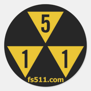 Pegatina Redonda Pegatinas de caída