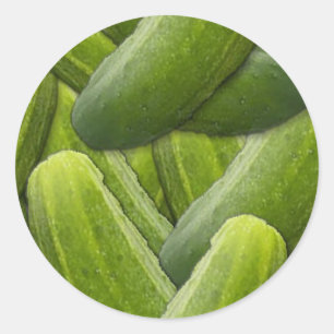 Pegatina Redonda Pegatinas de Canning Jar - Pickles