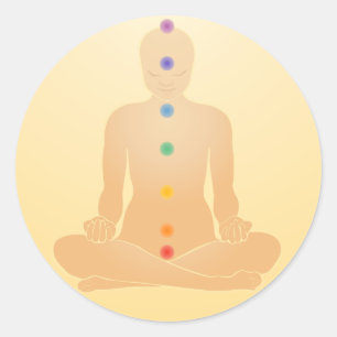 Pegatina Redonda Pegatinas de Chakras