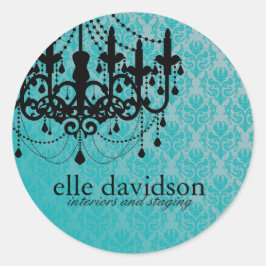 Pegatina Redonda Pegatinas de Chandelier