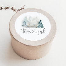 Pegatinas de chicas del equipo de Winter Woodland