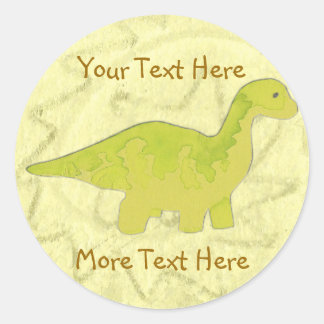 Pegatina Redonda Pegatinas de chino amarillo