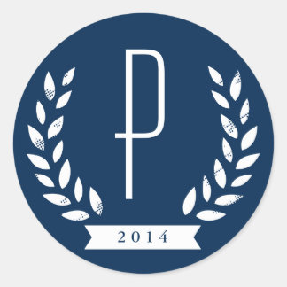 Pegatina Redonda Pegatinas de cierre de bodas