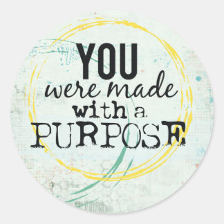 Pegatina Redonda pegatinas de citas inspiradoras