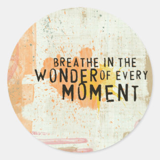 Pegatina Redonda pegatinas de citas inspiradoras
