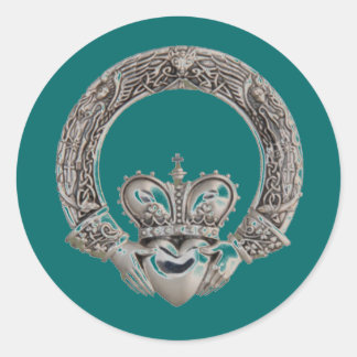 Pegatina Redonda Pegatinas de Claddagh