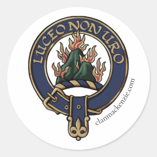 Pegatina Redonda Pegatinas de Clan Mackenzie