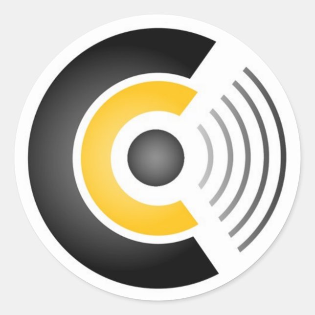 Pegatina Redonda Pegatinas de Clarkcast (Anverso)