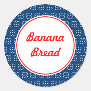 Pegatina Redonda Pegatinas de Cocina Personalizado Azul