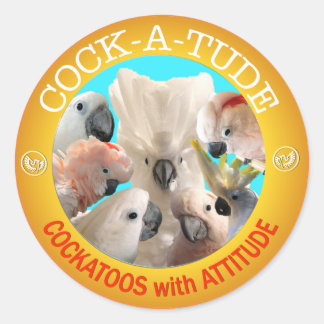 Pegatina Redonda Pegatinas de Cockatude