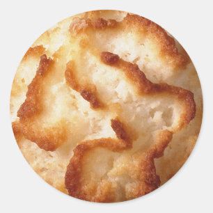 Pegatina Redonda Pegatinas de Coconut Macaroon Cookies