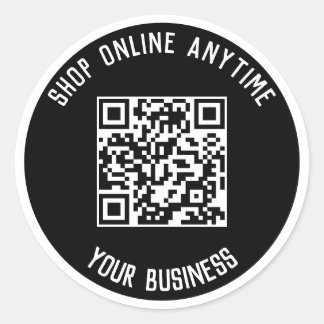 Pegatina Redonda Pegatinas de código QR para empresas - Compra en c