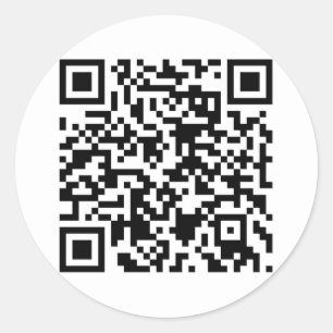 Pegatina Redonda Pegatinas de código QR - Personalizable