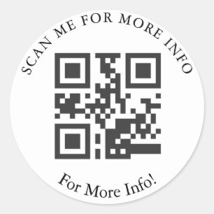 Pegatina Redonda Pegatinas de código QR personalizado