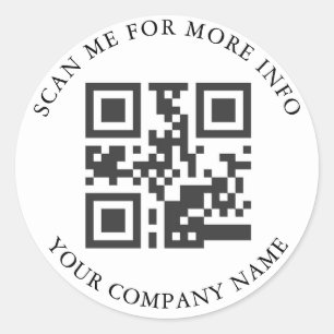Pegatina Redonda Pegatinas de código QR personalizado