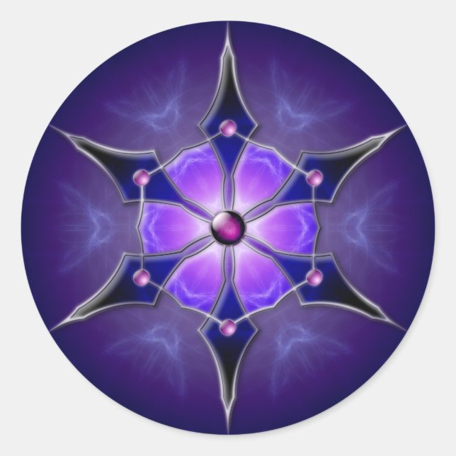 Pegatina Redonda Pegatinas de Cold Starlight (Anverso)