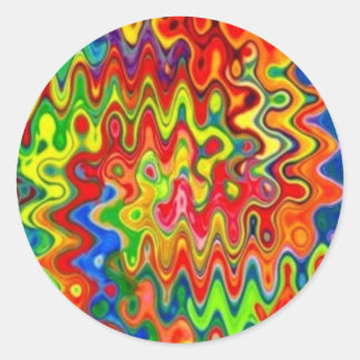Pegatina Redonda Pegatinas de Curly Colours