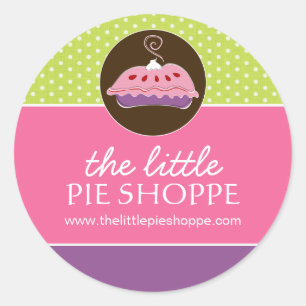 Pegatina Redonda Pegatinas de Cute Pie Box