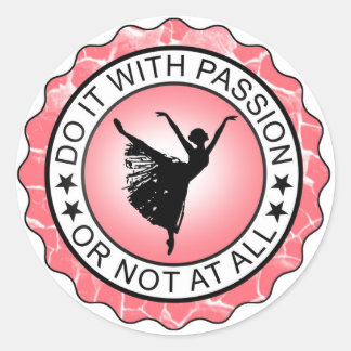 Pegatina Redonda Pegatinas de danza