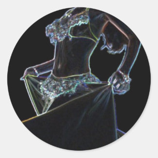 Pegatina Redonda pegatinas de danza del vientre