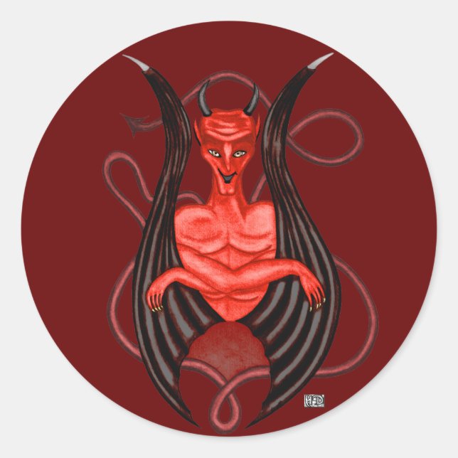 Pegatina Redonda Pegatinas de Dark Angel (Anverso)