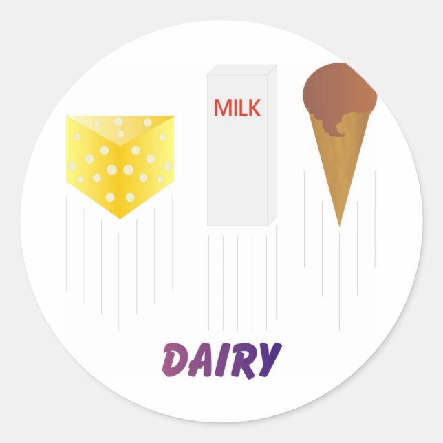 Pegatina Redonda Pegatinas de diarios (Anverso)