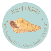 Pegatinas de dirección de devolución de azul de la