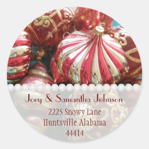 Pegatina Redonda Pegatinas de direcciones de ornamentos