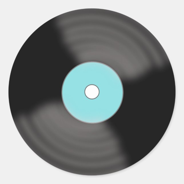 Pegatina Redonda Pegatinas de discos clásicos (Anverso)