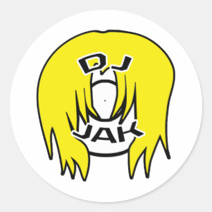 Pegatina Redonda PEGATINAS de DJ JAK