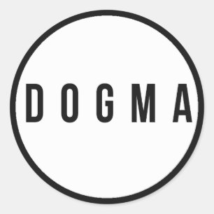 Pegatina Redonda Pegatinas de Dogma