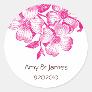 Pegatina Redonda Pegatinas de Dogwood