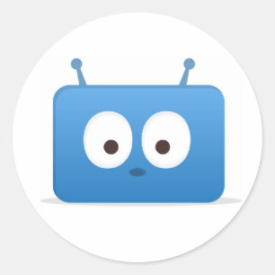 Pegatina Redonda Pegatinas de Edsby, hoja de 20