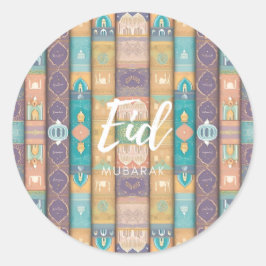 Pegatina Redonda Pegatinas de Eid Mubarak