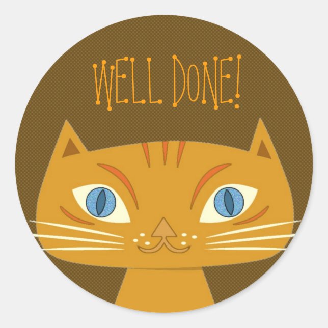 Pegatina Redonda Pegatinas de elogios infantiles (Anverso)