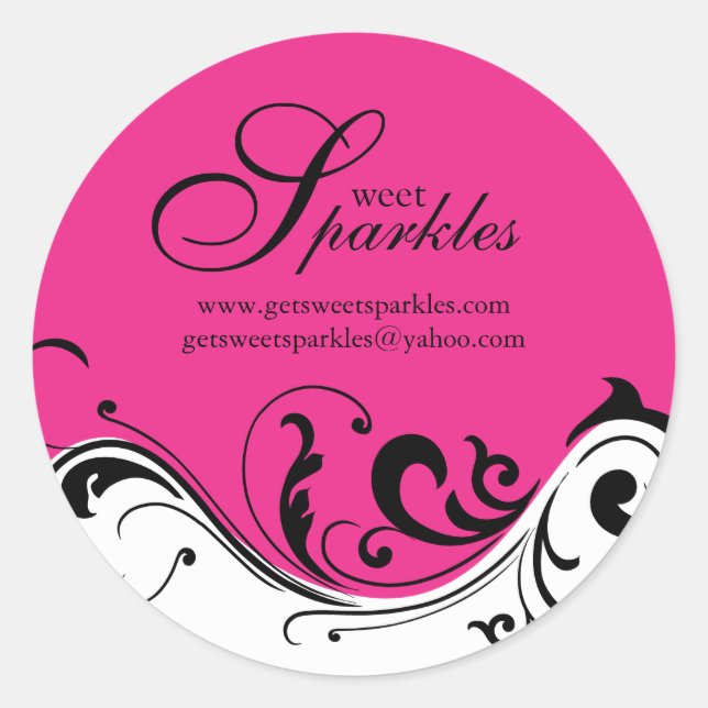 Pegatina Redonda Pegatinas de empaquetado (Anverso)