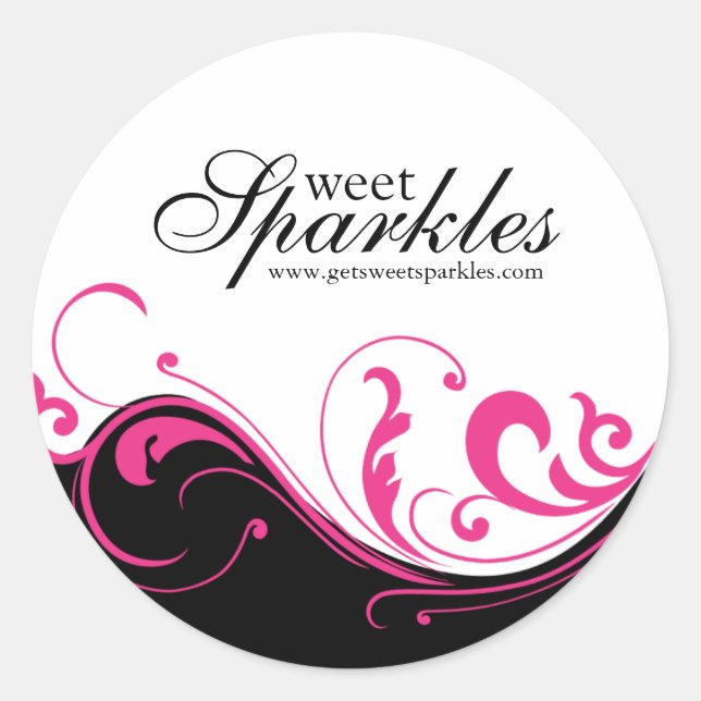 Pegatina Redonda Pegatinas de empaquetado (Anverso)