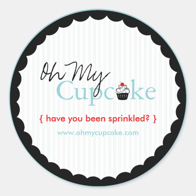 Pegatina Redonda Pegatinas de empaquetado de panadería personalizad (Anverso)