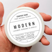 Pegatinas de etiquetas de productos de velas caser