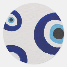 Pegatina Redonda Pegatinas de Evil Eye Circle