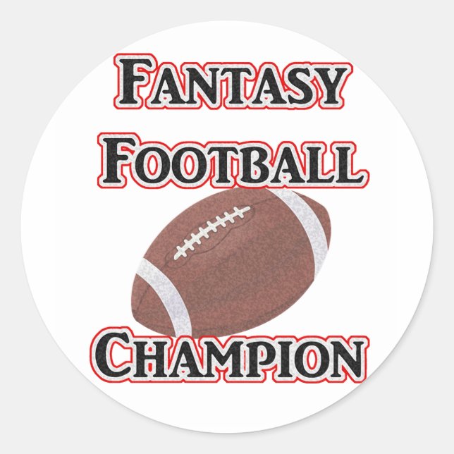 Pegatina Redonda Pegatinas de Fantasy Football Champions (Anverso)