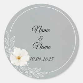 Pegatina Redonda Pegatinas de favores griegos