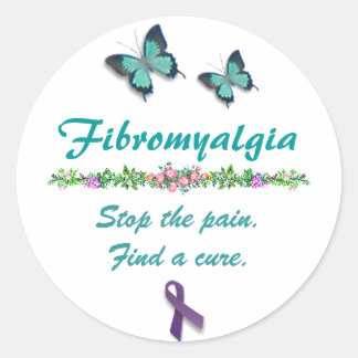 Pegatina Redonda Pegatinas de Fibromialgia