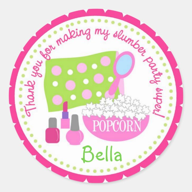 Pegatina Redonda Pegatinas de Fiesta de madera (Anverso)