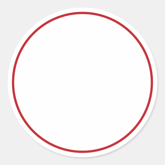 Pegatina Redonda Pegatinas de focas redondas rojas en frasco de esp (Anverso)