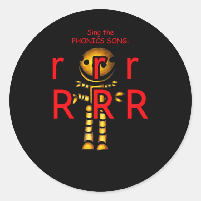 Pegatina Redonda pegatinas de fonía (Anverso)